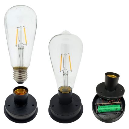 LED Solcellsbelysning LUISA 1xE27/1,2V 600 mAh IP44