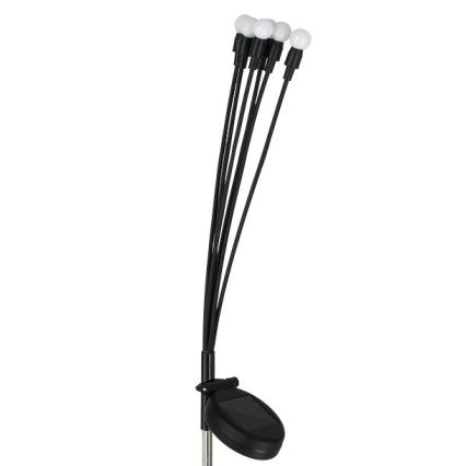 LED Solcellsbelysning MULTI LED/0,06W/1,2V 150 mAh IP44 svart
