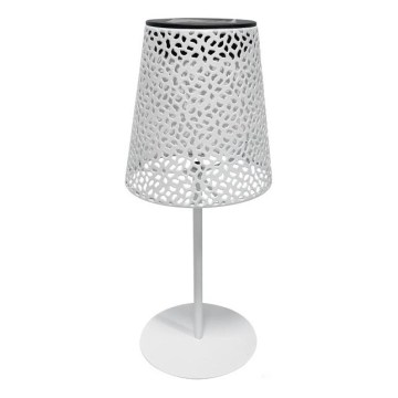 LED-solcellsdriven bordslampa LUVETRA LED/1xAA 4000K IP44 200 mAh vit