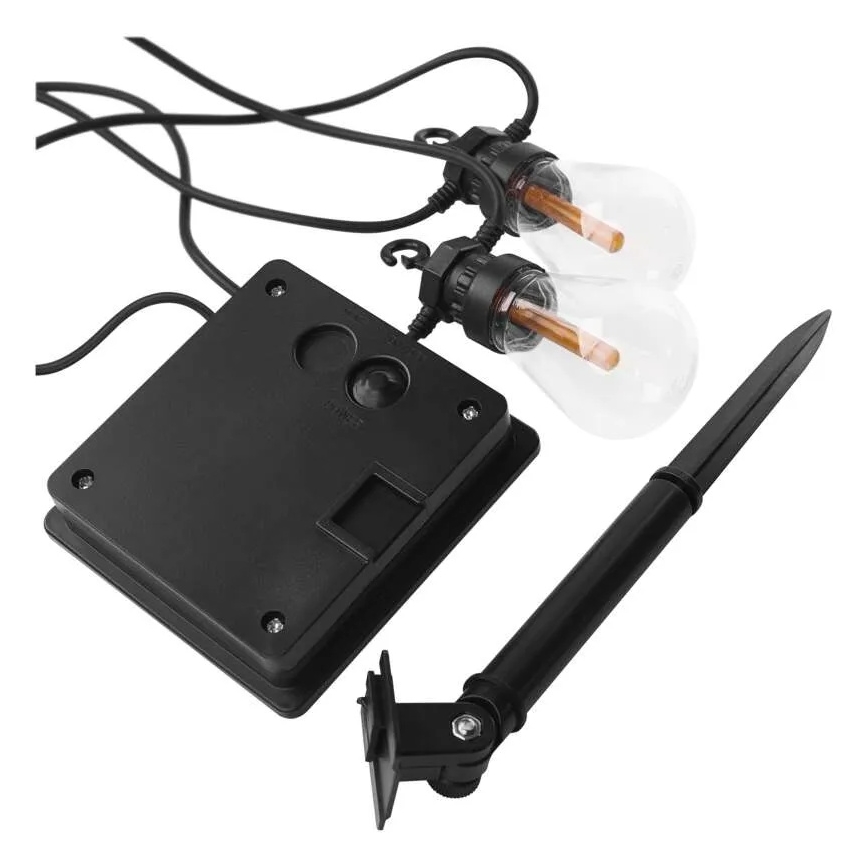 LED-solcellsdriven dekorationsslinga 10xLED/0,6W/1,2V 4,5m IP44 800 mAh