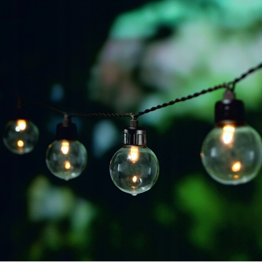 LED solcellsdriven dekorationsslinga 20x LED / 8 funktioner 500 mAh 7,6 m IP67 varmvit