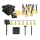 LED solcellsdriven dekorationsslinga 50 LED/8 funktioner 500 mAh 9,5 m IP67 varmvit