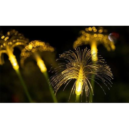 LED solcellsdriven dekorativ lampa med sensor 6xLED/1,2V 3000K 77 cm 600 mAh IP44