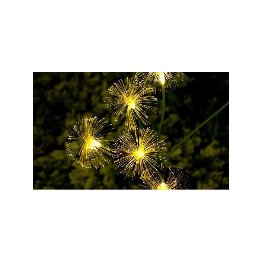 LED solcellsdriven dekorativ lampa med sensor 6xLED/1,2V 3000K 77 cm 600 mAh IP44