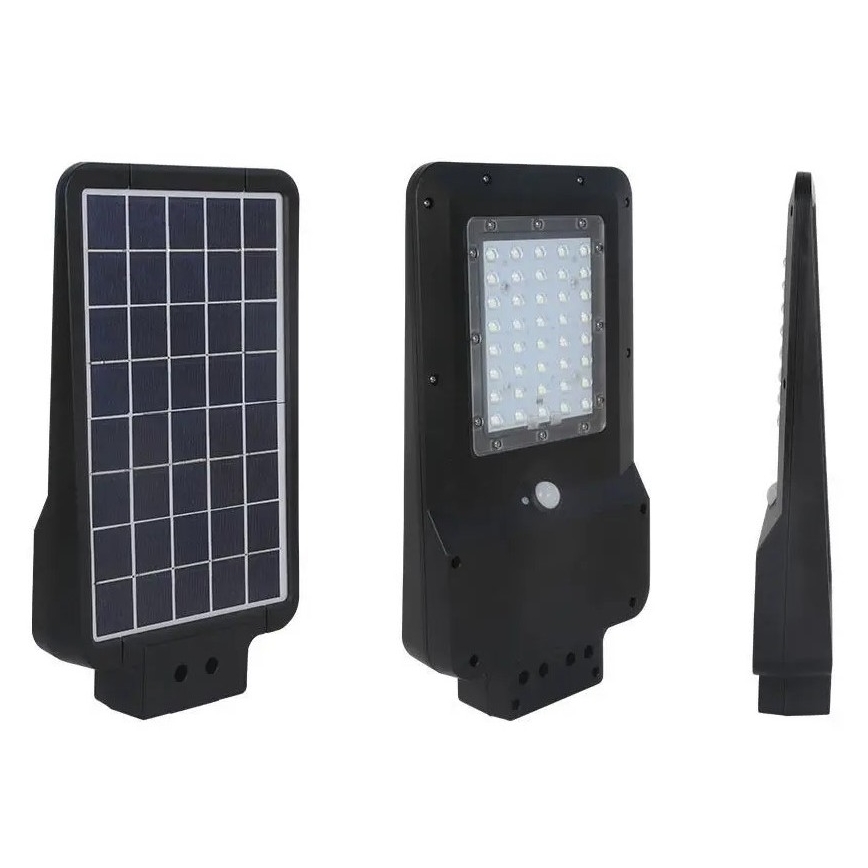 LED-solcellsdriven gatlampa med sensor LED/15W/7,4V 4000K IP65 10800 mAh