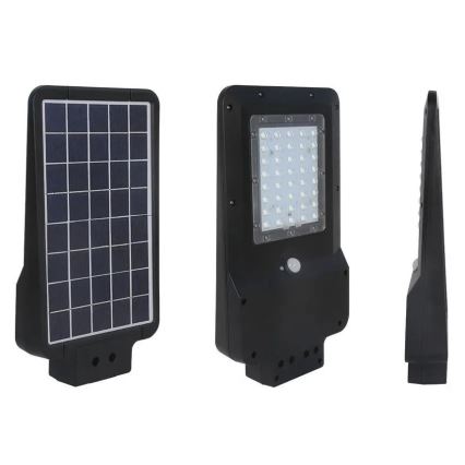 LED solcellsdriven gatlampa med sensor LED/15W/7,4V 6000K IP65 5400 mAh