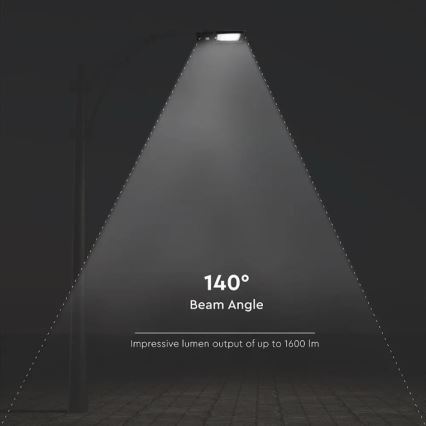 LED solcellsdriven gatlampa med sensor LED/15W/7,4V 6000K IP65 5400 mAh