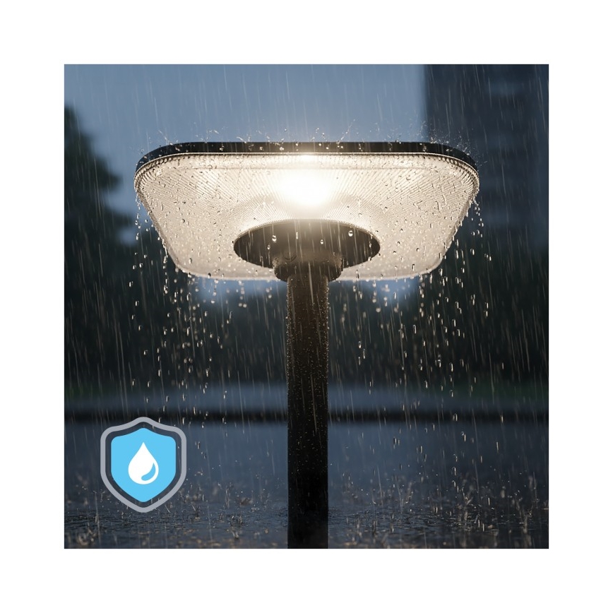 LED-solcellsgatulampa med sensor SOLSUMI LED/25W/3,2V 3000/4000/6500K IP54 24000 mAh + fjärrkontroll