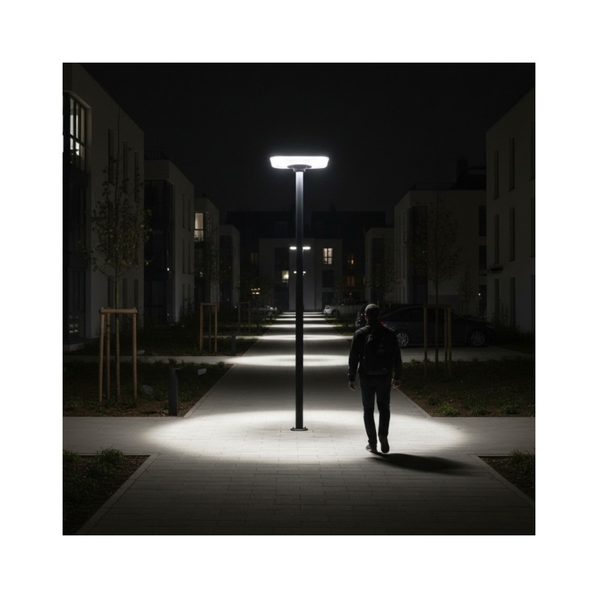 LED-solcellsgatulampa med sensor SOLSUMI LED/25W/3,2V 3000/4000/6500K IP54 24000 mAh + fjärrkontroll