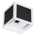LED solcellsdriven väggarmatur med sensor LED/9W/3,7V 3000/4000/6000K IP65 2600 mAh vit