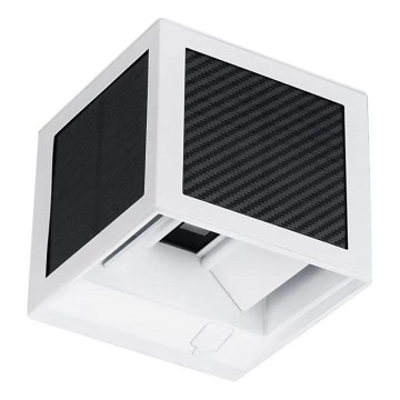 LED solcellsdriven väggarmatur med sensor LED/9W/3,7V 3000/4000/6000K IP65 2600 mAh vit
