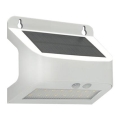 LED-solcellsdriven väggarmatur med sensor SOLTO LED/6W/3,7V 4000K IP54 2400 mAh vit