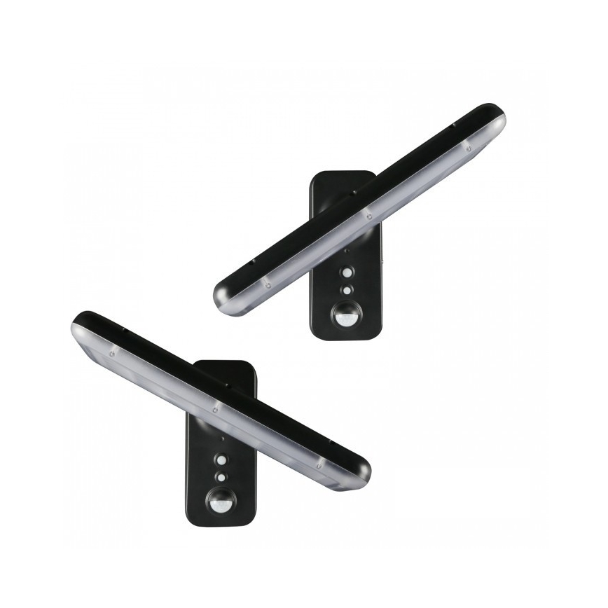LED solcellsdriven vägglampa med sensor PHOENIX LED/15W/3,2V 3000/4000K IP65 6000 mAh