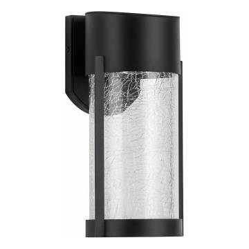 LED solcellsdriven vägglampa LED/3,7V 300 mAh IP44 svart