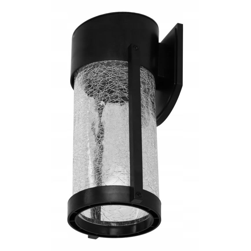 LED solcellsdriven vägglampa LED/3,7V 300 mAh IP44 svart