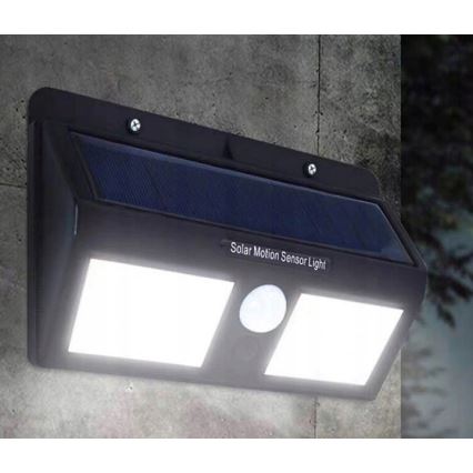 LED solcellsdriven vägglampa med sensor LED/1,2W/3,7V 1200 mAh IP44