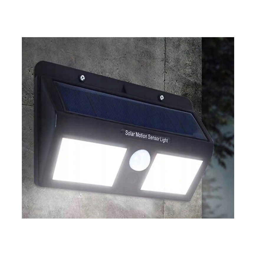 LED solcellsdriven vägglampa med sensor LED/1,2W/3,7V 1200 mAh IP44