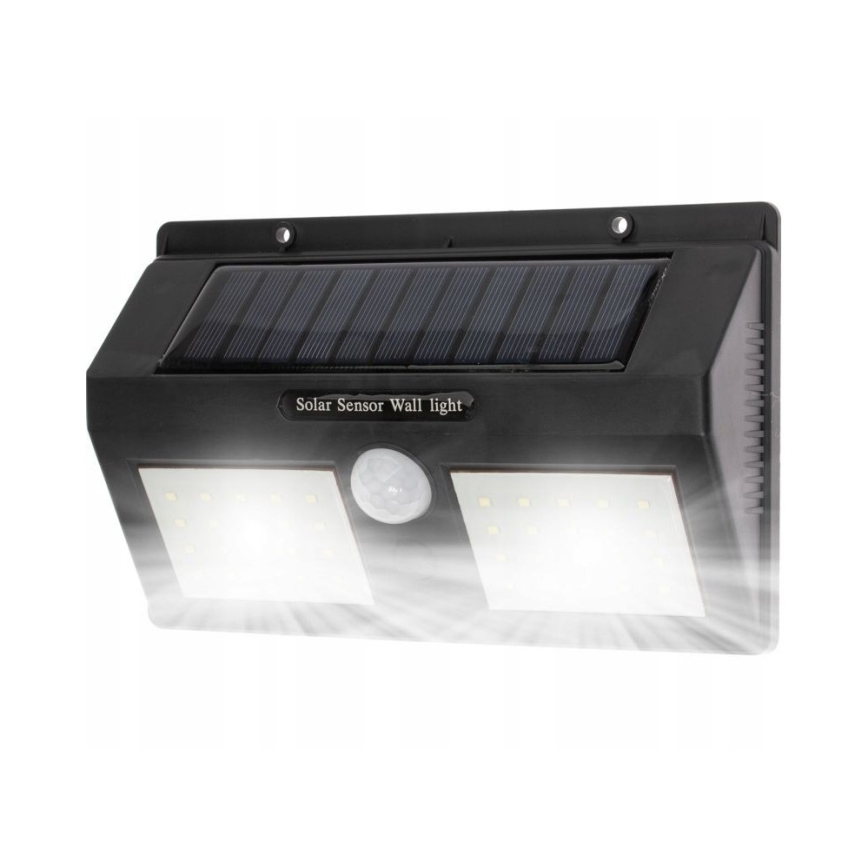 LED solcellsdriven vägglampa med sensor LED/1,2W/3,7V 1200 mAh IP44