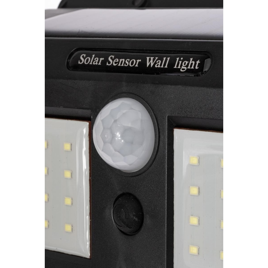 LED solcellsdriven vägglampa med sensor LED/1,2W/3,7V 1200 mAh IP44