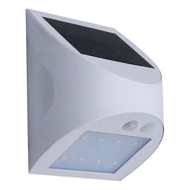 LED solcellsdriven vägglampa med sensor LED/3W/3,7V 3000/4000K 1200 mAh IP54 vit
