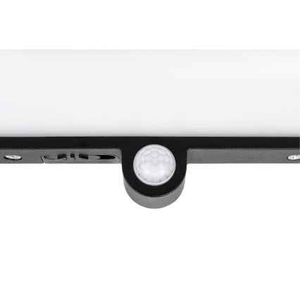 LED-solcells-vägglampa med rörelse- och skymningssensor LED/3W/3,7V IP54 1500 mAh svart