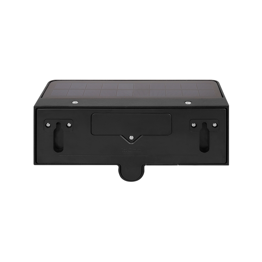 LED-solcells-vägglampa med rörelse- och skymningssensor LED/3W/3,7V IP54 1500 mAh svart