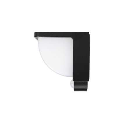 LED-solcells-vägglampa med rörelse- och skymningssensor LED/3W/3,7V IP54 1500 mAh svart