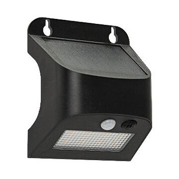 LED-solcellsdriven vägglampa med sensor SOLTO LED/3W/3,7V 4000K IP54 1200 mAh svart
