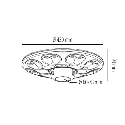 LED solcellsdriven gatlampa med sensor LUVIA LED/15W/3,2V 4000K IP54 5400 mAh + fjärrkontroll