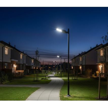 LED solcellsdriven gatulampa med sensor STREET LED/20W/7,4V 3000/4000/6000K IP65 5400 mAh