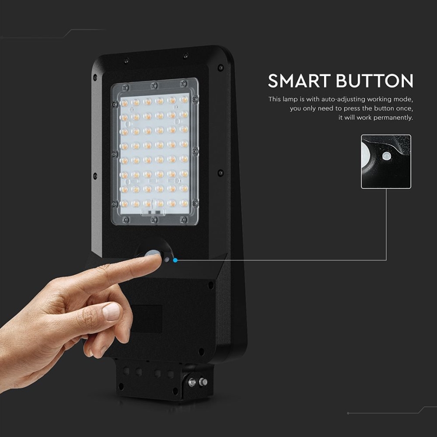 LED-solcellsgatulampa med sensor LED/20W/7,4V IP65 5400 mAh
