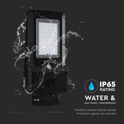 LED-solcellsgatulampa med sensor LED/20W/7,4V IP65 5400 mAh