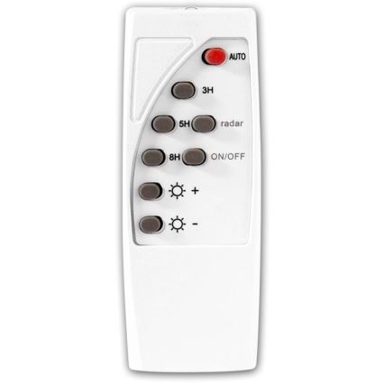 LED Dimbar gatubelysning med sensor LED/22W/6V 18000 mAh 6500K IP65 svart + fjärrkontroll