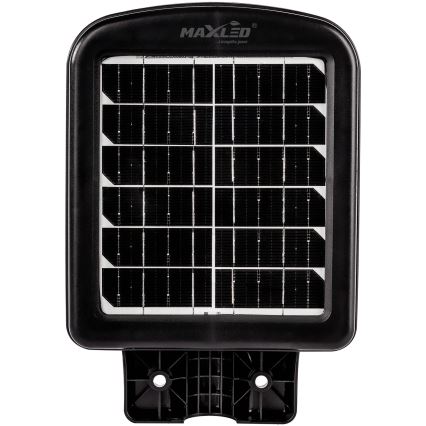 LED Dimbar gatubelysning med sensor LED/60W/6V 5500 mAh 6500K IP65 svart + fjärrkontroll