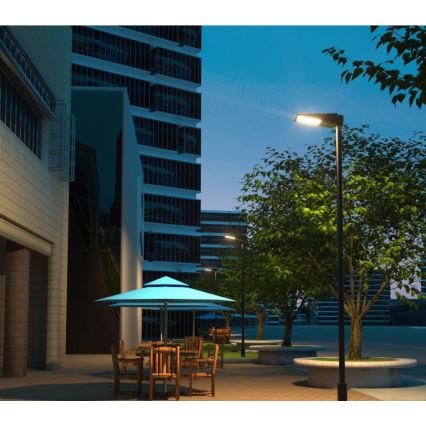 Dimmbar solcellsdriven gatulampa med sensor STREET LED/30W/9,6V 3000/4000K 6000 mAh IP65 + fjärrkontroll