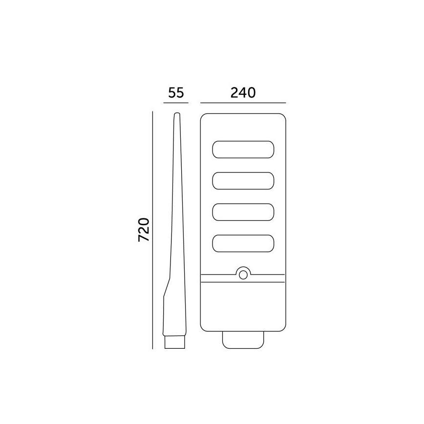 LED-dimbar solcellsdriven gatlampa med sensor URBI LED/11W/3,2V 6500K 15000 mAh IP54 + fjärrkontroll