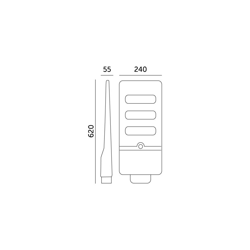 LED Dimmerbar gatulampor med solceller med rörelse- och skymningsgivare URBI LED/8W/3,2V 6500K IP54 10000 mAh + fjärrkontroll