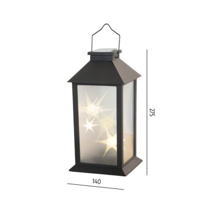 LED solcellshänglampa CANDELIO STAR LED/1xAA 2700 K IP44 200 mAh