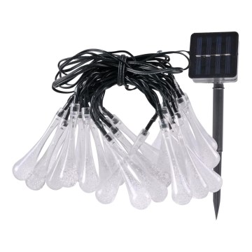 LED Solcellskedja ICE 30xLED/1,2V 300 mAh IP44