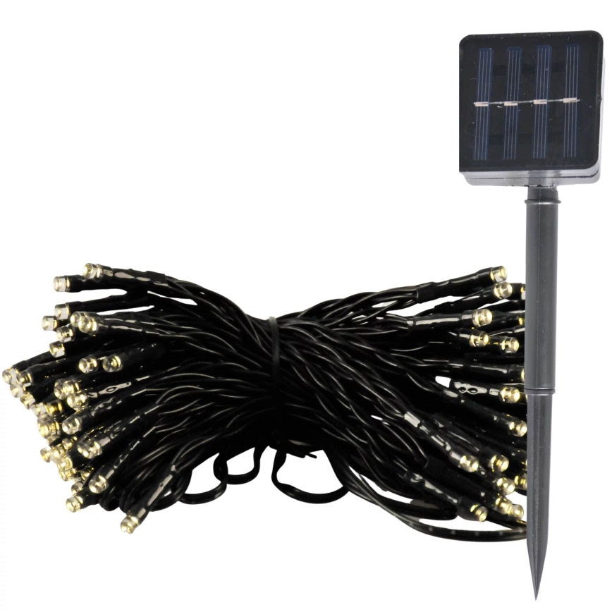 LED Solcellsljusslinga SHINE 200xLED/1,2V 600 mAh 21,9 m IP44