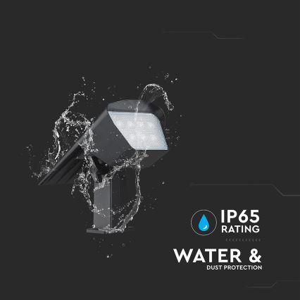 LED solcellslampa 2-i-1 LED/1,3W/3,7V 3000/4000/6400K IP65 1200 mAh