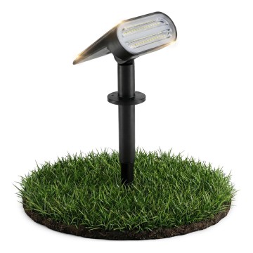 LED solcellslampa 2-i-1 LED/3,7V 1200 mAh IP54 svart