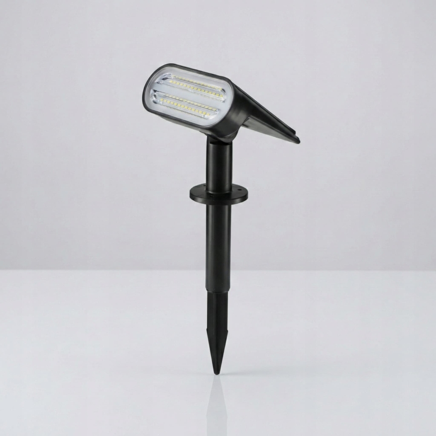 LED solcellslampa 2-i-1 LED/3,7V 1200 mAh IP54 svart