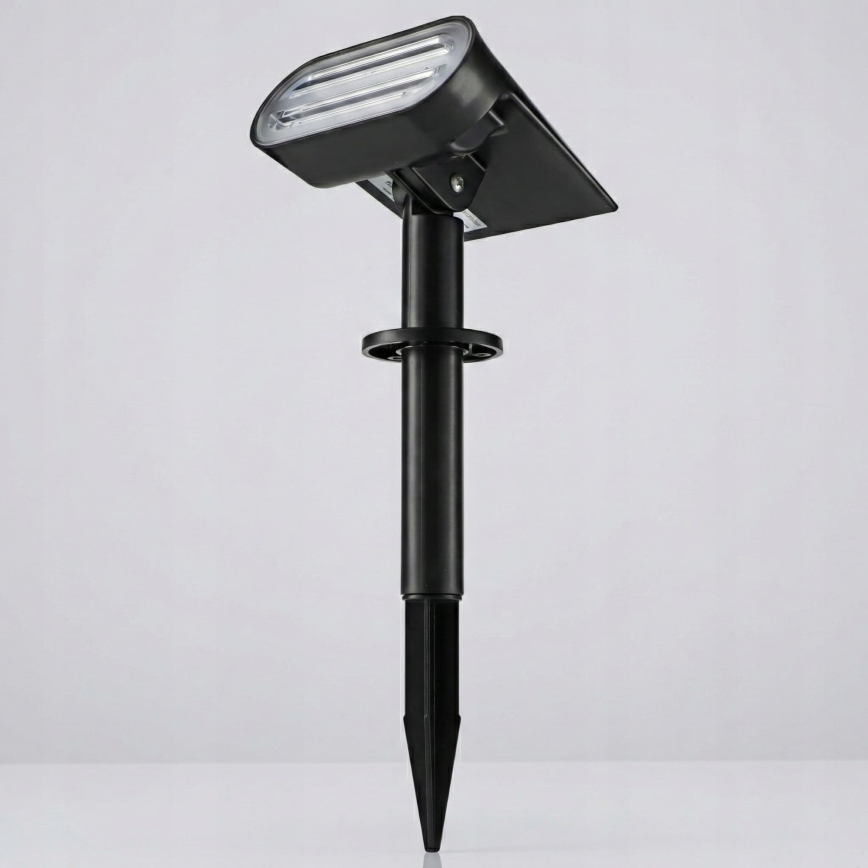 LED solcellslampa 2-i-1 LED/3,7V 1200 mAh IP54 svart