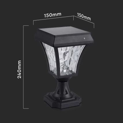 LED Solarlampa 3i1 LED/2W/5,5V 3000K/6000K IP65 2200 mAh