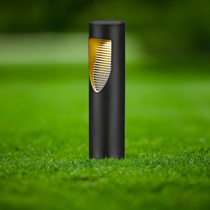 LED solcellslampa ADDIS LED/1,2V 600 mAh IP44 svart