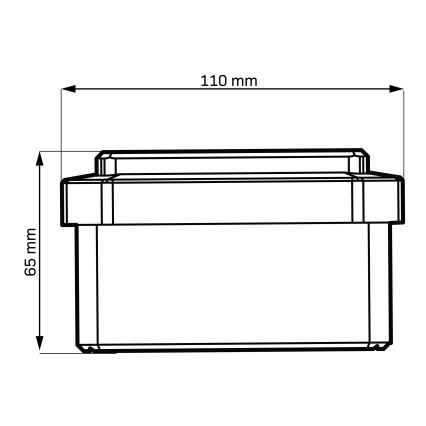 LED solcellslampa ELVO LED/4,5W/1,2V 300 mAh IP44 svart