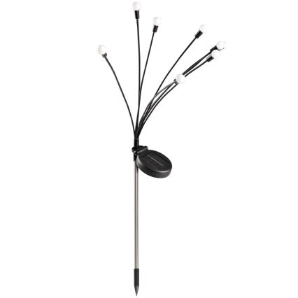 LED Solarlampa FIORINI 8xLED/1,2V 600 mAh IP44 svart