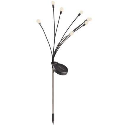 LED Solarlampa FIORINI 8xLED/1,2V 600 mAh IP44 svart