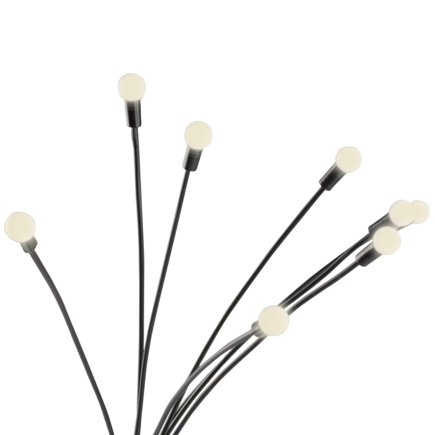 LED Solarlampa FIORINI 8xLED/1,2V 600 mAh IP44 svart